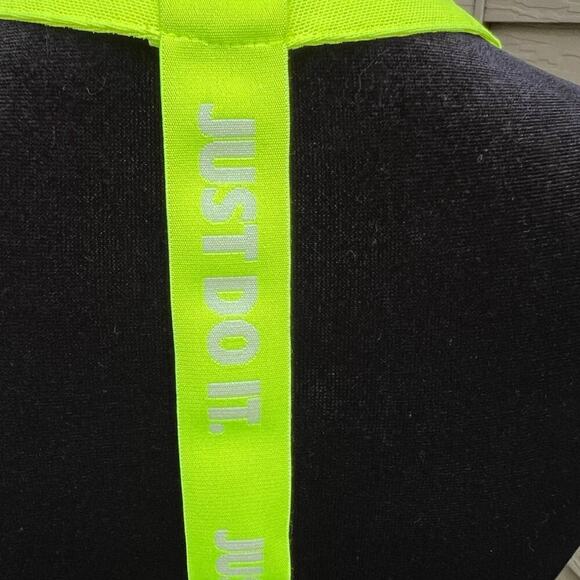 Nike black lime halter style, Dri-Fit, rounded hem, women's size S - Picture 6 of 6
